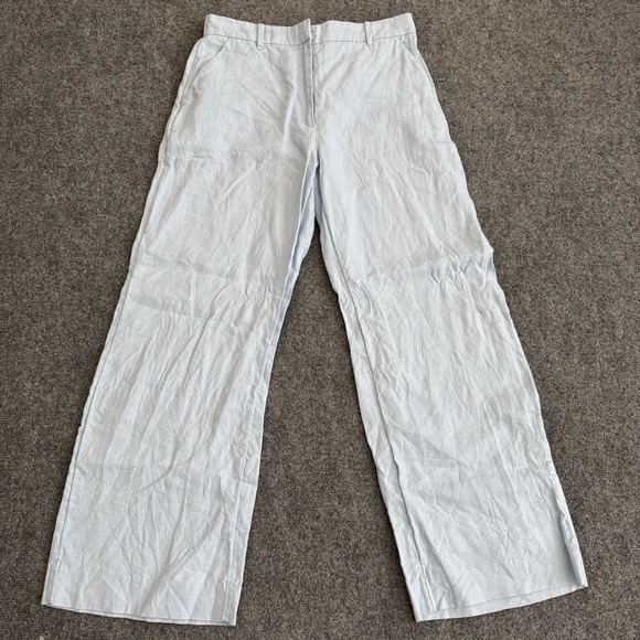 Abercrombie & Fitch Light Gray Wide Leg Pants - Picture 1 of 7